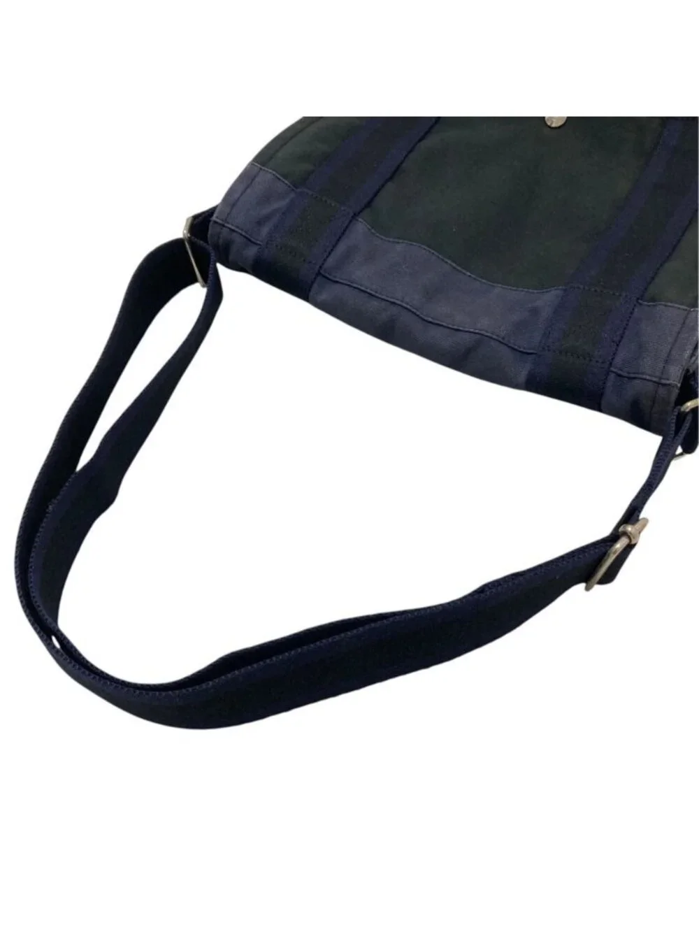 Hermes Fourre Tout Besace PM Shoulder Bag Navy Black